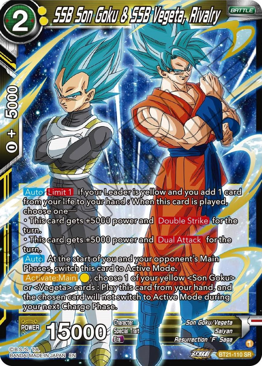 SSB Son Goku & SSB Vegeta, Rivalry (BT21-110) [Wild Resurgence] | The Time Vault CA