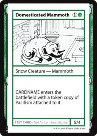 Domesticated Mammoth (2021 Edition) [Mystery Booster Playtest Cards] | The Time Vault CA