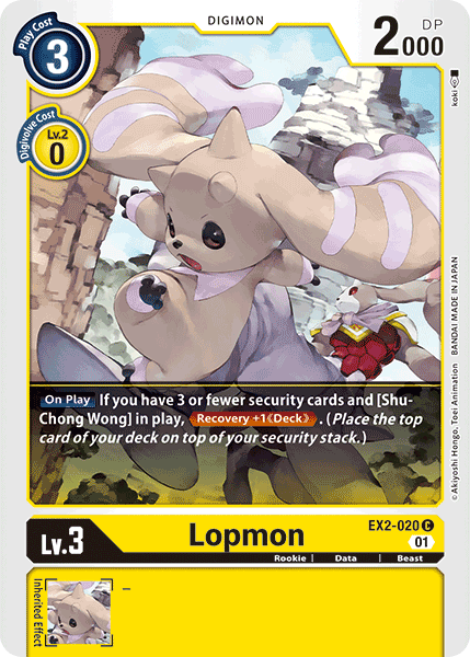 Lopmon [EX2-020] [Digital Hazard] | The Time Vault CA