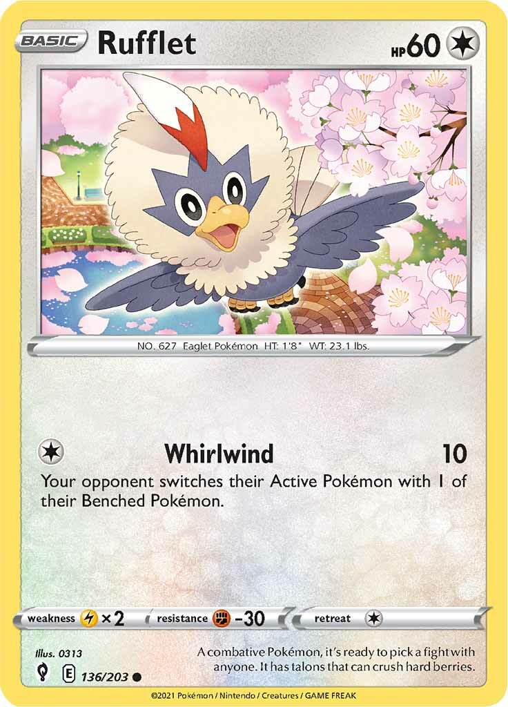 Rufflet (136/203) [Sword & Shield: Evolving Skies] | The Time Vault CA