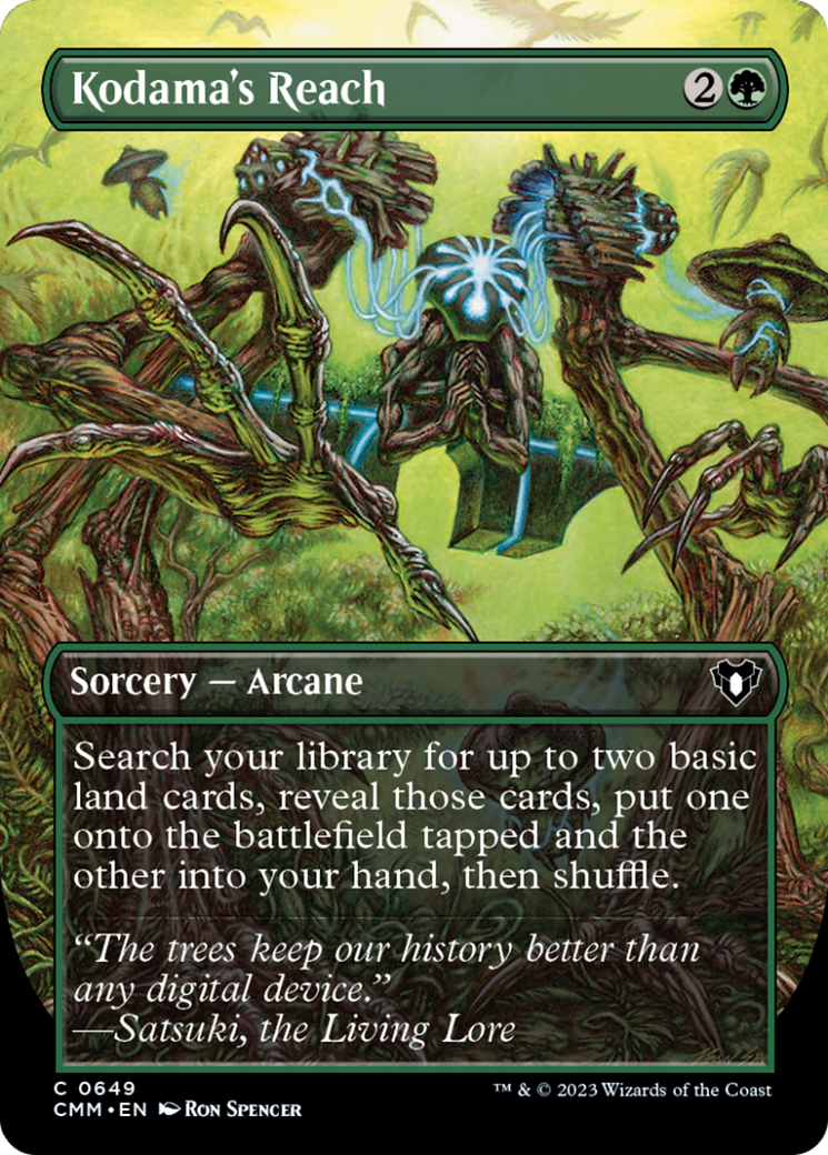 Kodama's Reach (Borderless Alternate Art) [Commander Masters] | The Time Vault CA