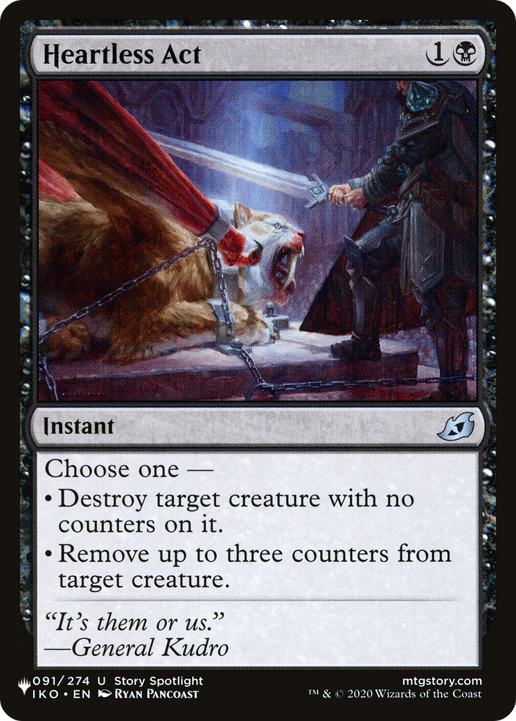Heartless Act [The List] | The Time Vault CA