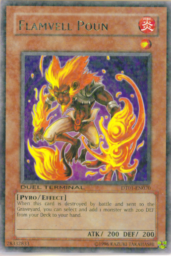 Flamvell Poun [DT01-EN070] Rare | The Time Vault CA