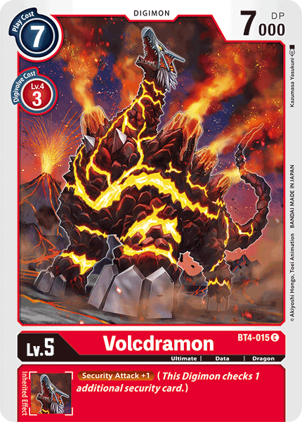 Volcdramon [BT4-015] [Great Legend] | The Time Vault CA