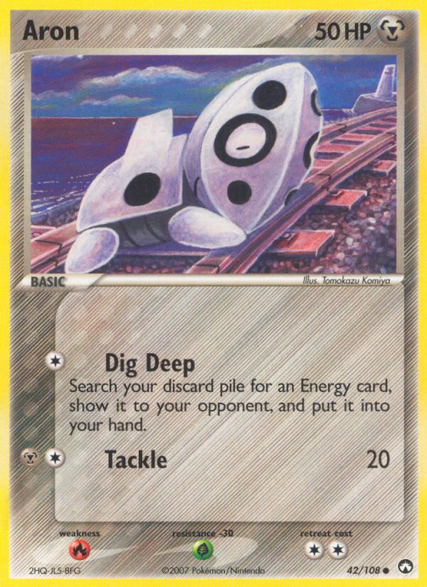 Aron (42/108) [EX: Power Keepers] | The Time Vault CA