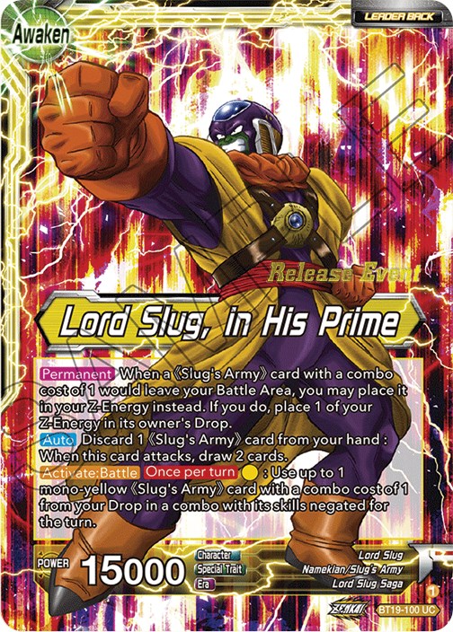 Lord Slug // Lord Slug, in His Prime (Fighter's Ambition Holiday Pack) (BT19-100) [Tournament Promotion Cards] | The Time Vault CA