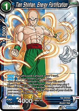 Tien Shinhan, Energy Fortification (Common) (BT13-045) [Supreme Rivalry] | The Time Vault CA