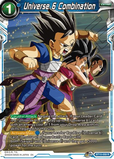 Universe 6 Combination (BT15-059) [Saiyan Showdown] | The Time Vault CA