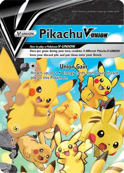 Pikachu V-UNION (SWSH139) (Celebrations) [Sword & Shield: Black Star Promos] | The Time Vault CA