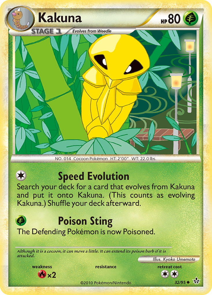 Kakuna (32/95) [HeartGold & SoulSilver: Unleashed] | The Time Vault CA