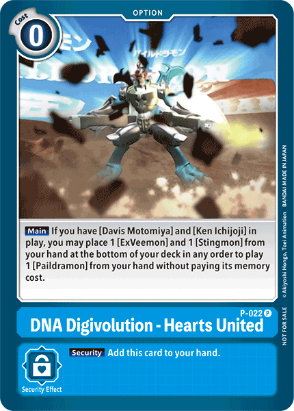 DNA Digivolution - Hearts United [P-022] [Promotional Cards] | The Time Vault CA