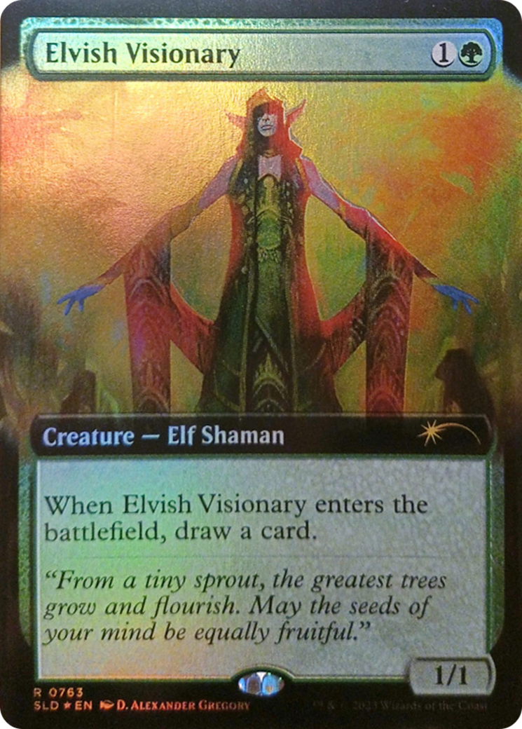 Elvish Visionary (Extended Art) [Secret Lair Drop Series] | The Time Vault CA