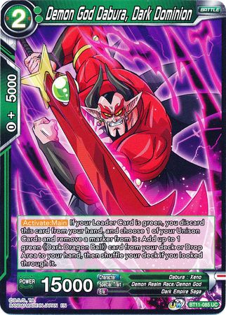 Demon God Dabura, Dark Dominion (BT11-085) [Vermilion Bloodline] | The Time Vault CA