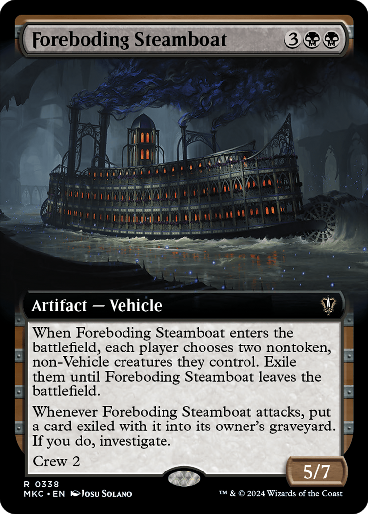 Foreboding Steamboat (Extended Art) [Murders at Karlov Manor Commander] | The Time Vault CA