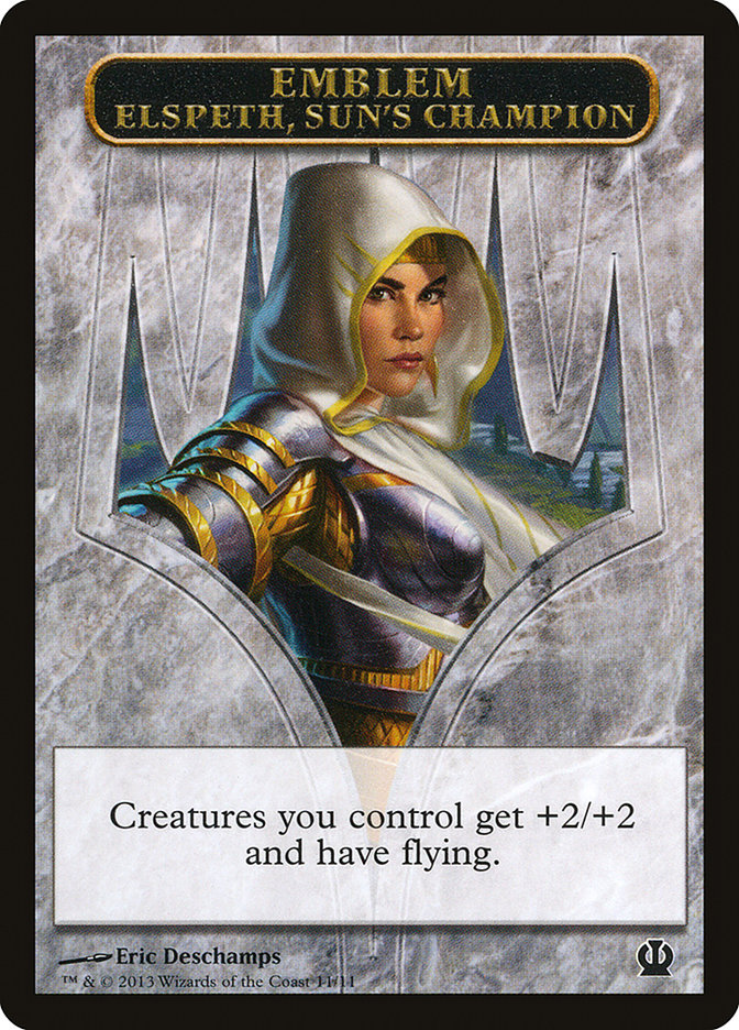 Elspeth, Sun's Champion Emblem [Theros Tokens] | The Time Vault CA