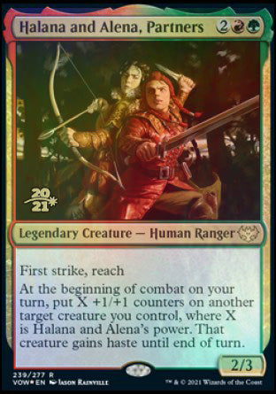 Halana and Alena, Partners [Innistrad: Crimson Vow Prerelease Promos] | The Time Vault CA