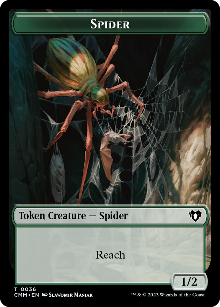 Eldrazi Scion // Spider Double-Sided Token [Commander Masters Tokens] | The Time Vault CA