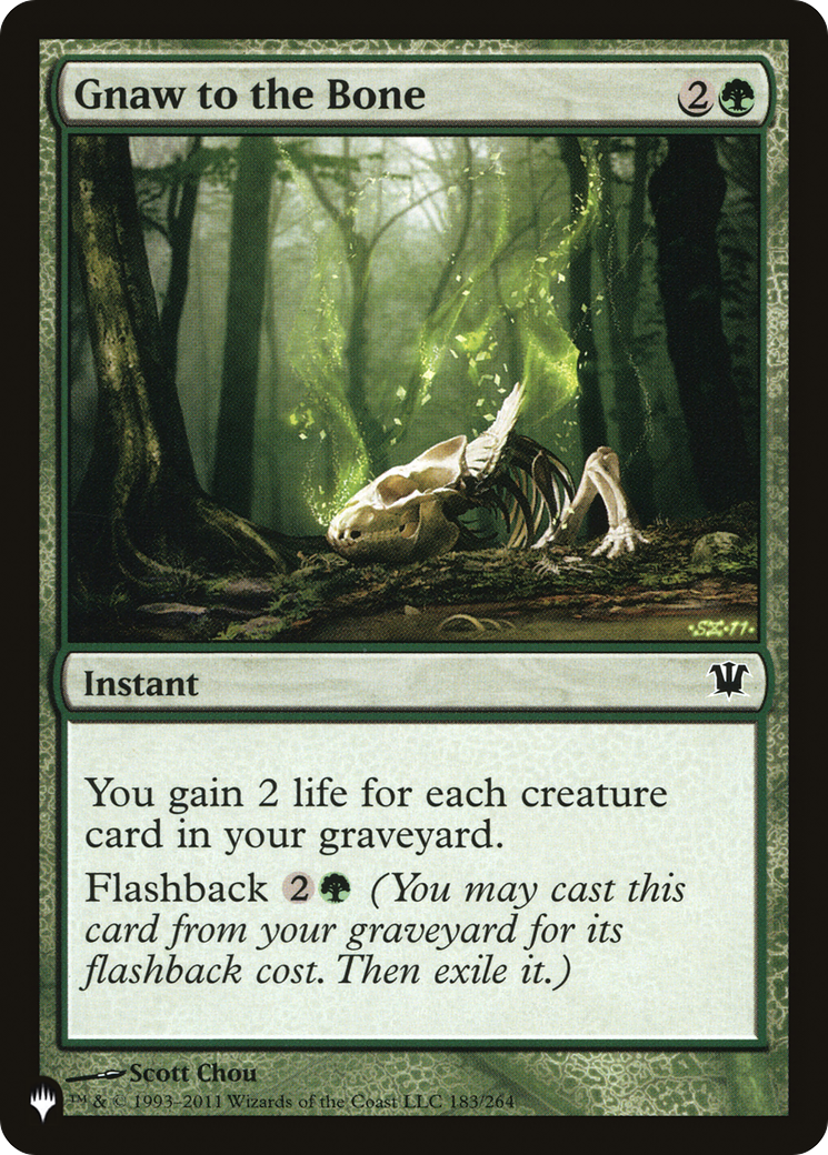Gnaw to the Bone [The List] | The Time Vault CA