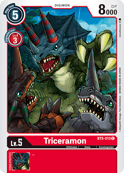 Triceramon [BT5-013] [Battle of Omni] | The Time Vault CA