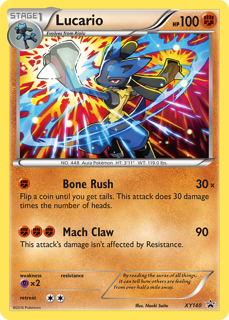 Lucario (XY140) [XY: Black Star Promos] | The Time Vault CA