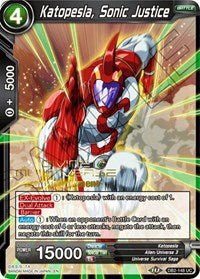 Katopesla, Sonic Justice (Divine Multiverse Draft Tournament) (DB2-148) [Tournament Promotion Cards] | The Time Vault CA