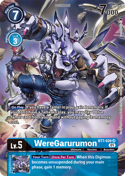 WereGarurumon [BT7-026] (Alternate Art) [Next Adventure] | The Time Vault CA