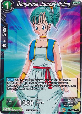 Dangerous Journey Bulma (P-083) [Promotion Cards] | The Time Vault CA