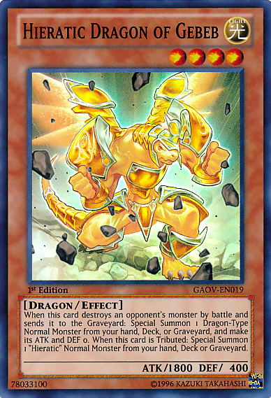 Hieratic Dragon of Gebeb [GAOV-EN019] Super Rare | The Time Vault CA