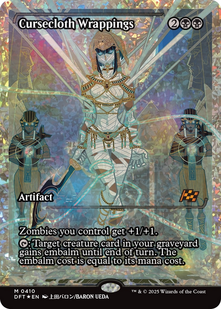 Cursecloth Wrappings (Showcase) (Fracture Foil) [Aetherdrift] | The Time Vault CA