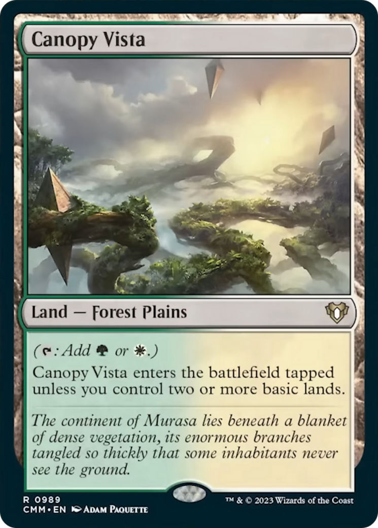 Canopy Vista [Commander Masters] | The Time Vault CA