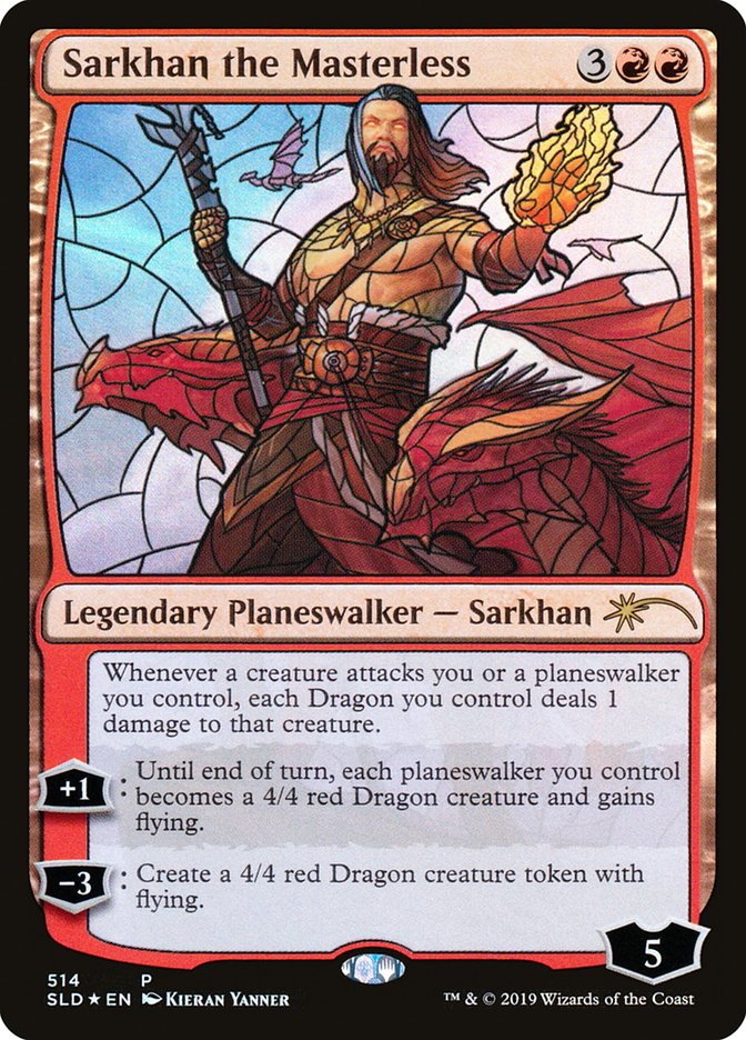 Sarkhan the Masterless (Stained Glass) [Secret Lair Drop Promos] | The Time Vault CA