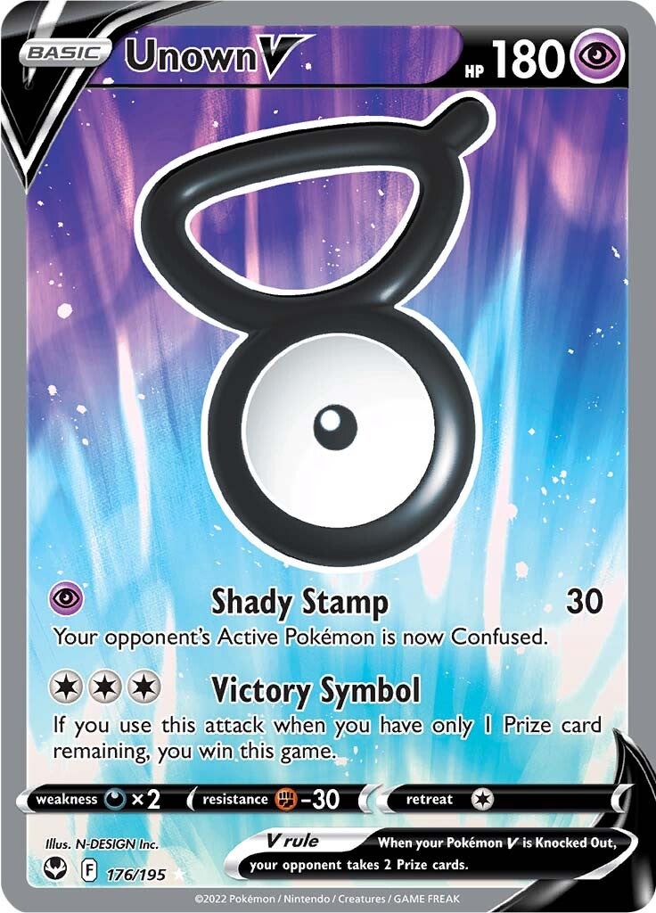 Unown V (176/195) [Sword & Shield: Silver Tempest] | The Time Vault CA