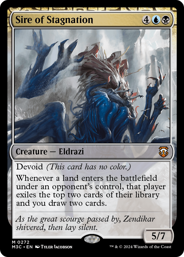 Sire of Stagnation (Ripple Foil) [Modern Horizons 3 Commander] | The Time Vault CA