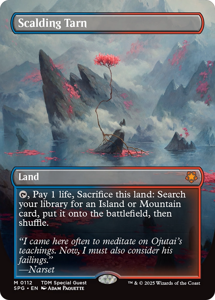 Scalding Tarn (Borderless) [Tarkir: Dragonstorm Special Guests] | The Time Vault CA