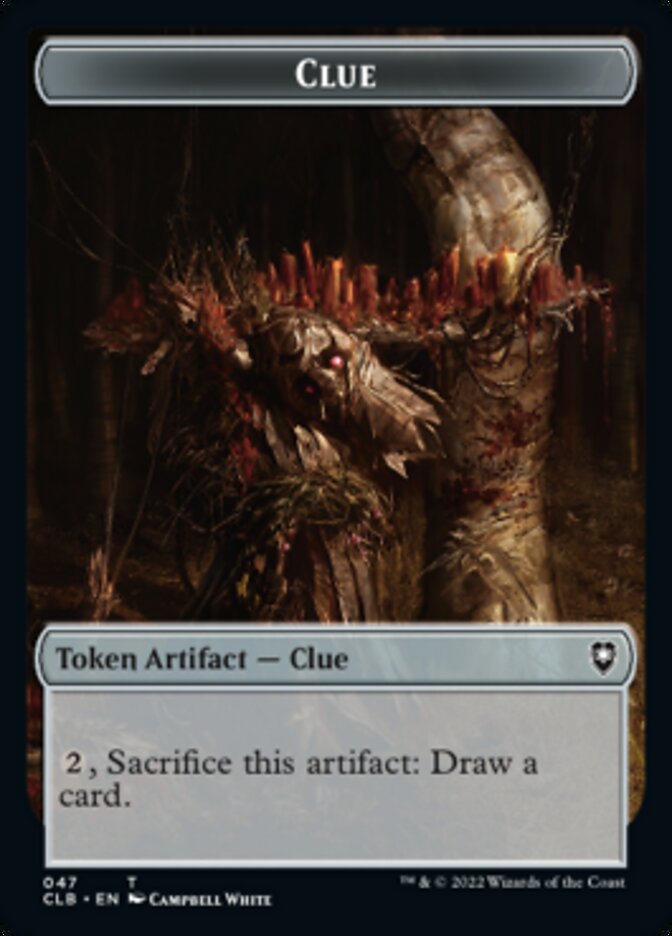 Shapeshifter (022) // Clue Double-Sided Token [Commander Legends: Battle for Baldur's Gate Tokens] | The Time Vault CA