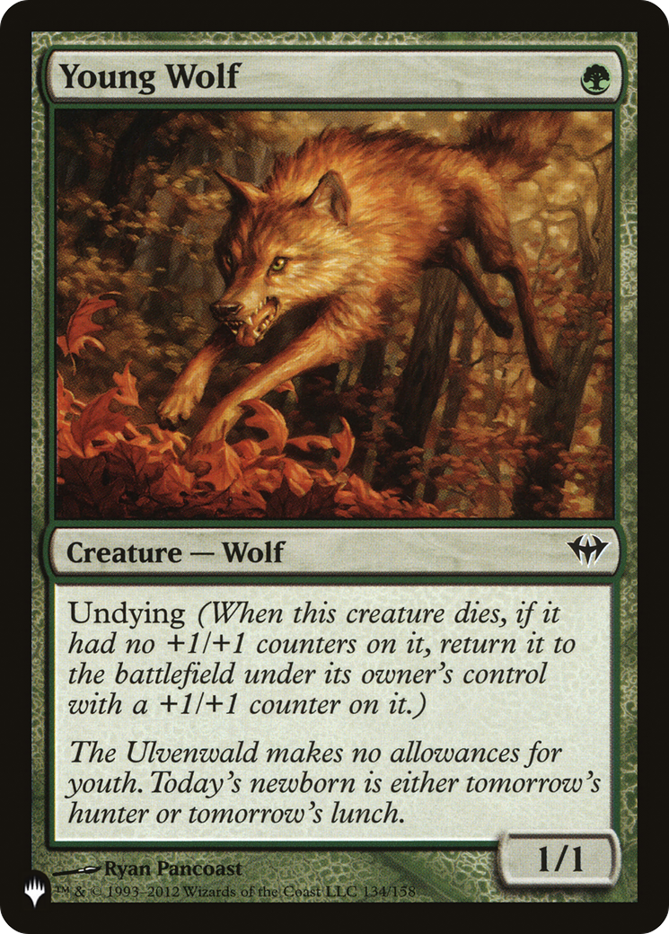 Young Wolf [The List Reprints] | The Time Vault CA