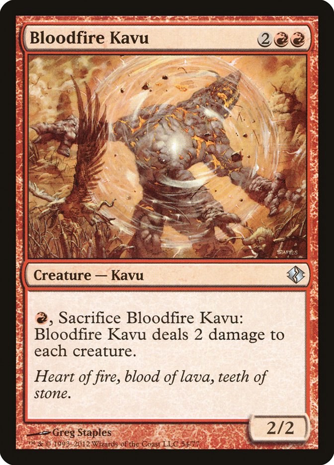 Bloodfire Kavu [Duel Decks: Venser vs. Koth] | The Time Vault CA