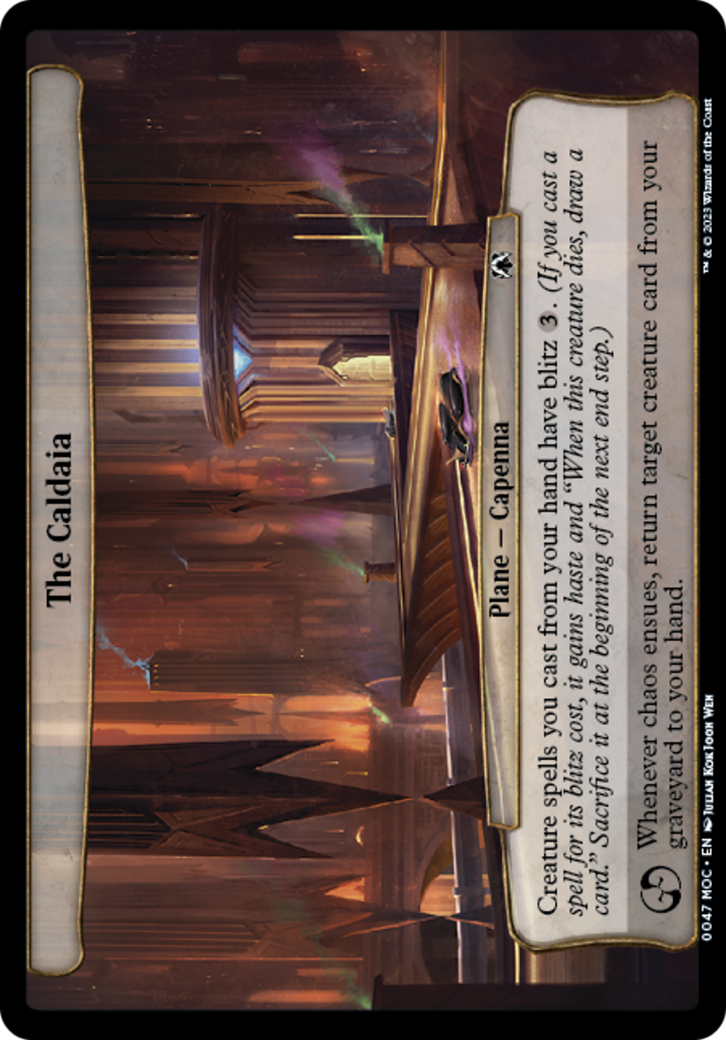 The Caldaia [March of the Machine Commander] | The Time Vault CA