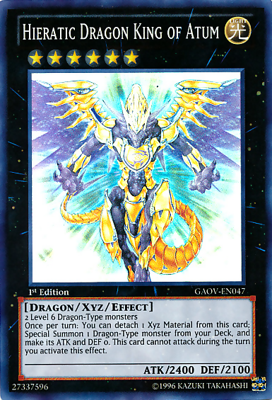 Hieratic Dragon King of Atum [GAOV-EN047] Super Rare | The Time Vault CA