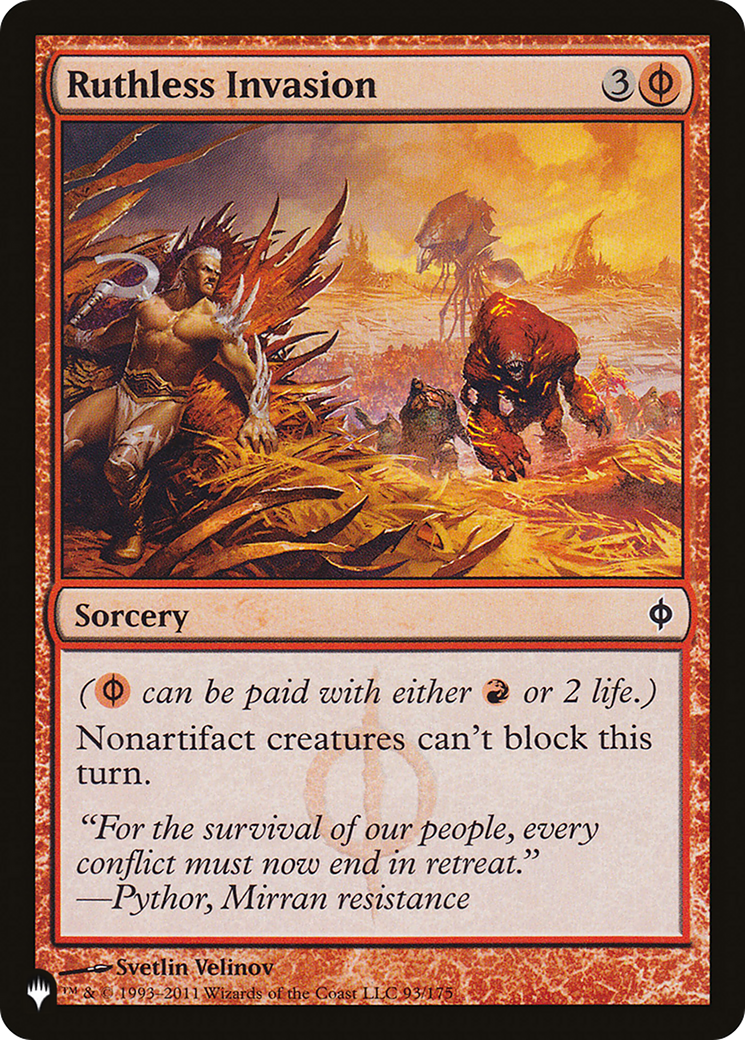 Ruthless Invasion [The List] | The Time Vault CA