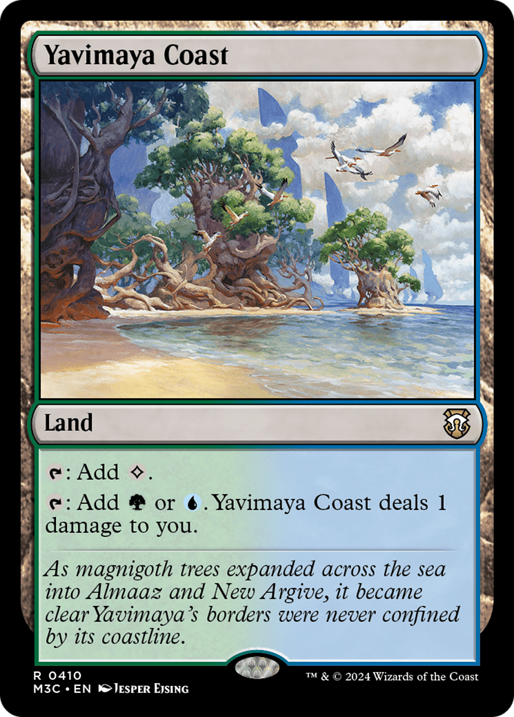 Yavimaya Coast (Ripple Foil) [Modern Horizons 3 Commander] | The Time Vault CA