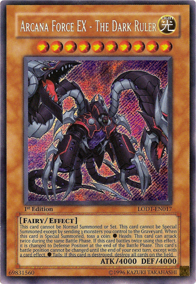 Arcana Force EX - The Dark Ruler [LODT-EN017] Secret Rare | The Time Vault CA