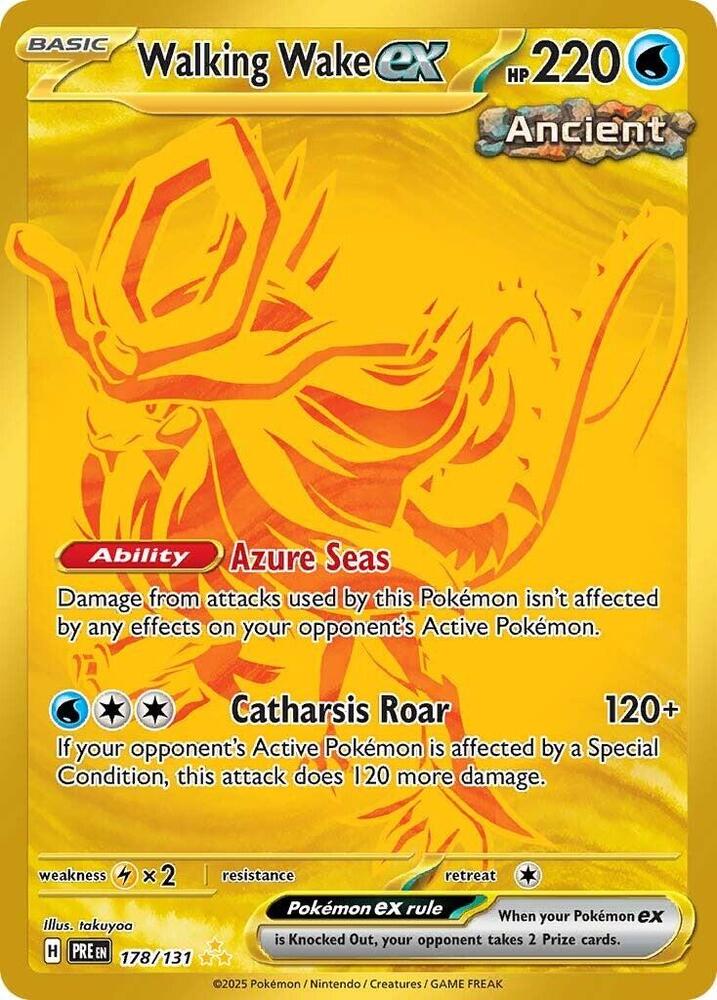 Walking Wake ex (178/131) [Scarlet & Violet: Prismatic Evolutions] | The Time Vault CA