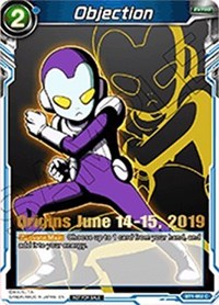 Objection (Origins 2019) (BT1-052_PR) [Tournament Promotion Cards] | The Time Vault CA