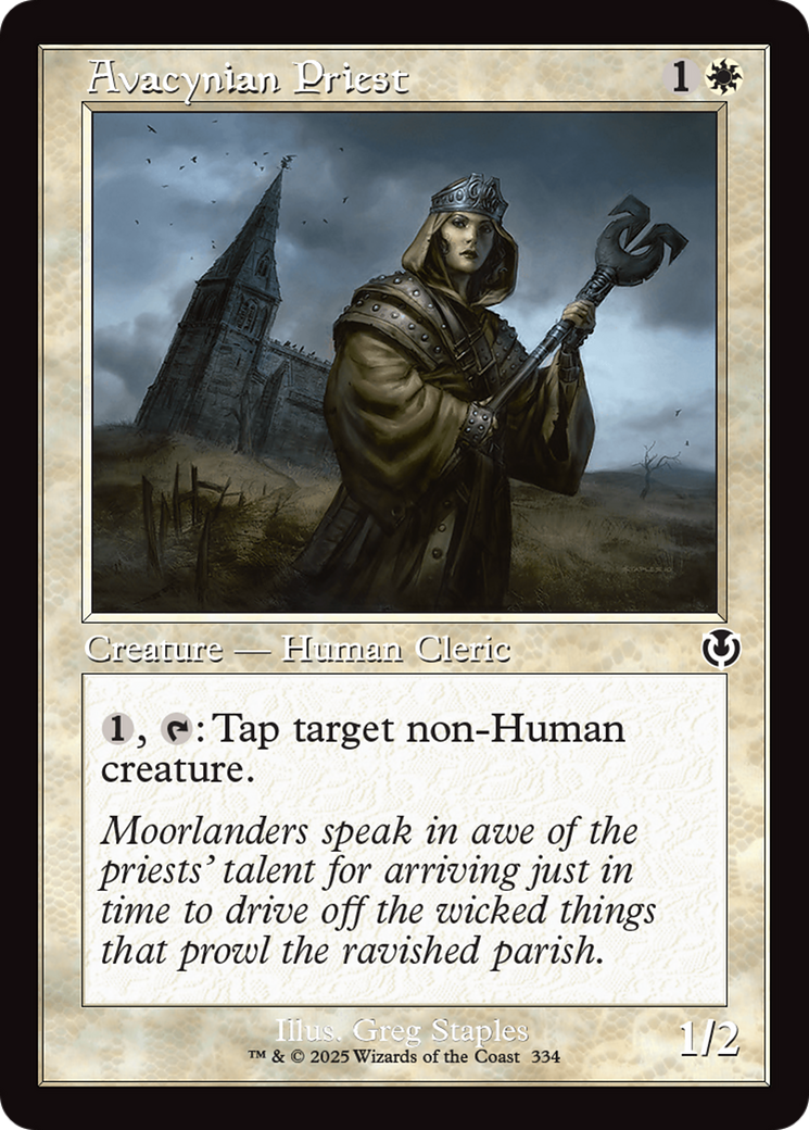 Avacynian Priest (Retro Frame) [Innistrad Remastered] | The Time Vault CA