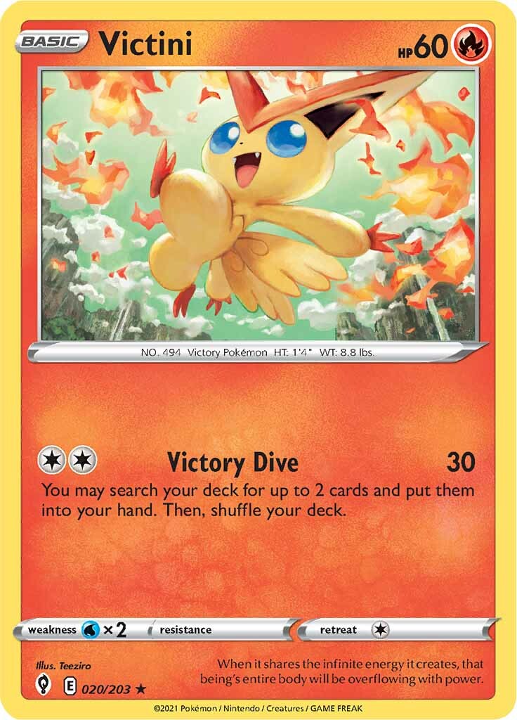 Victini (020/203) [Sword & Shield: Evolving Skies] | The Time Vault CA