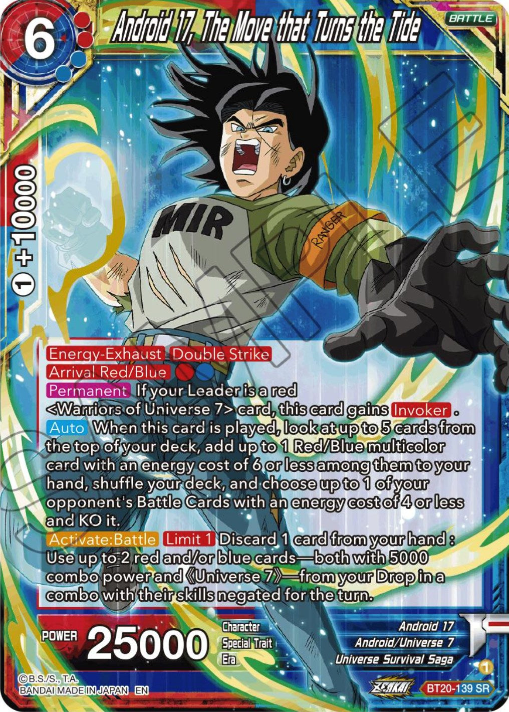 Android 17, The Move that Turns the Tide (BT20-139) [Power Absorbed] | The Time Vault CA