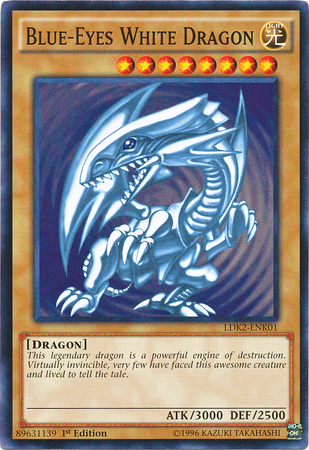 Blue-Eyes White Dragon (Version 2) [LDK2-ENK01] Common | The Time Vault CA