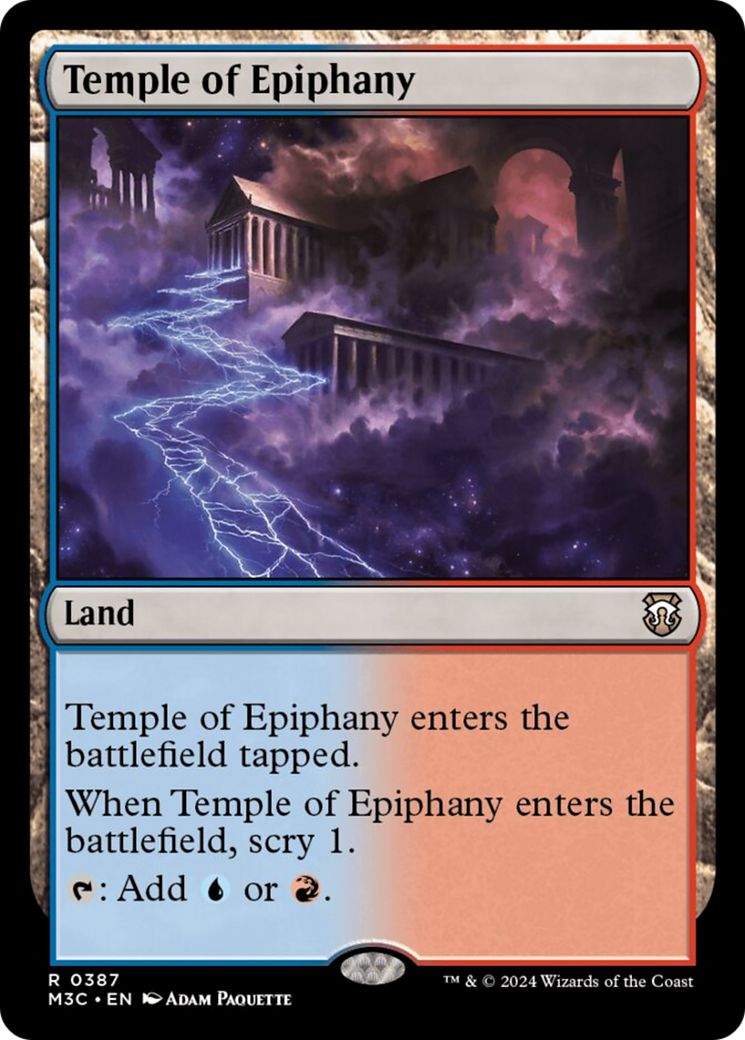 Temple of Epiphany (Ripple Foil) [Modern Horizons 3 Commander] | The Time Vault CA