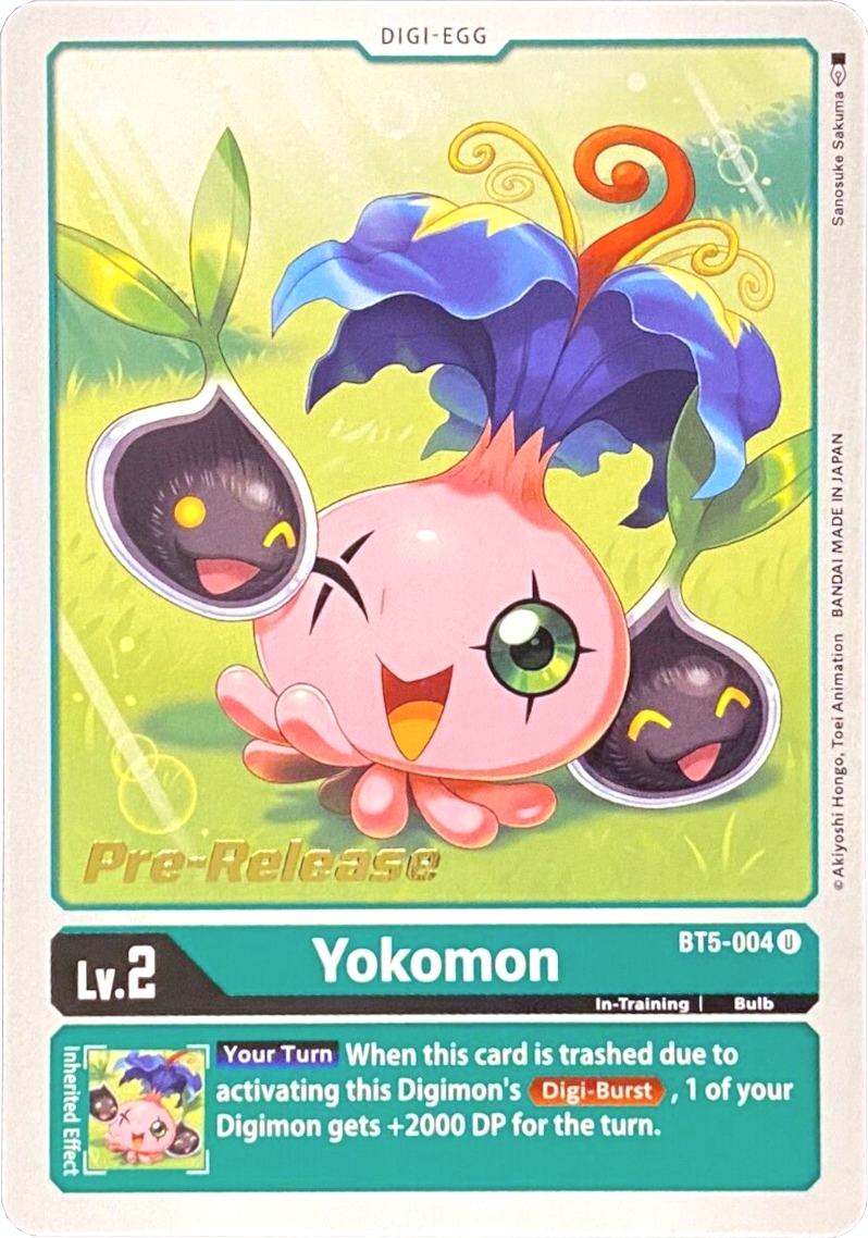 Yokomon [BT5-004] [Battle of Omni Pre-Release Promos] | The Time Vault CA